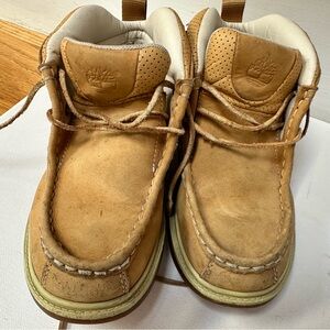 Kids timberland leather shoes size 3 little kids
